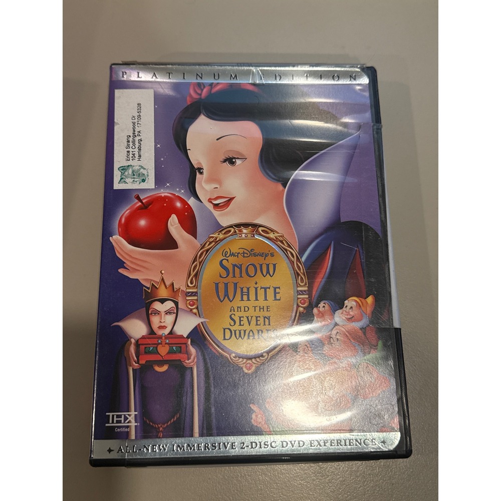Disney Snow White and the Seven Dwarfs Platinum Edition 2-Disc DVD New Sealed